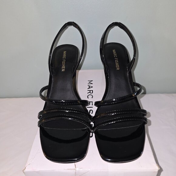 Marc Fisher mf Nalina Heeled Sandal in Black, Size 8M - Picture 3 of 9